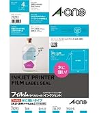 Amazon | エーワン ラベルシール 光沢フィルム 透明 A4